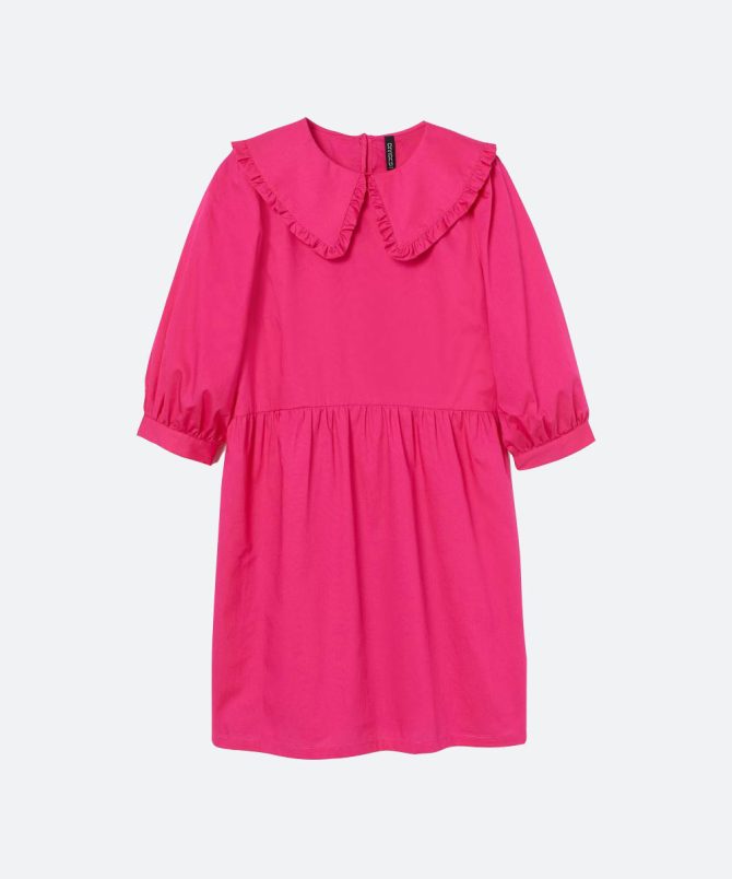 Collared Poplin Dress